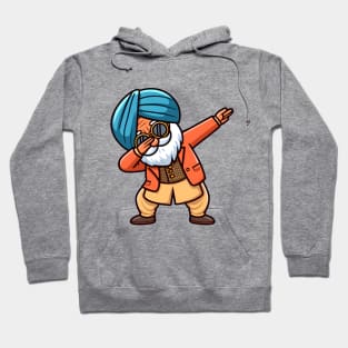 A punjabi old man dabbing - cheerful life Hoodie